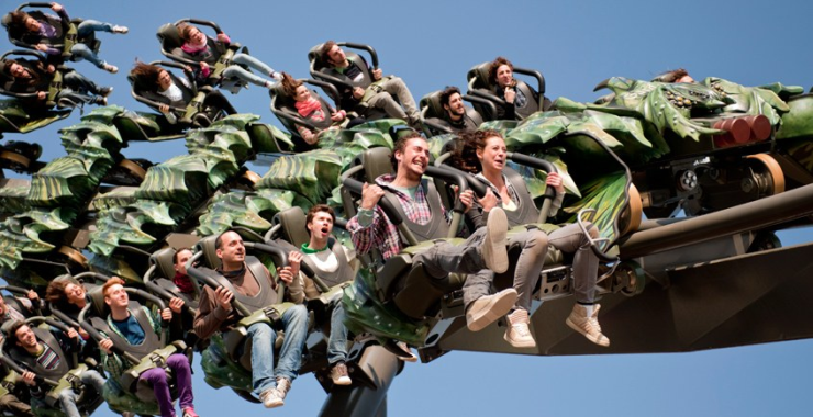 Foto: Gardaland, Wing Coaster – Raptor
