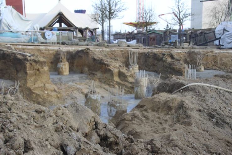 Foto: HANSA-PARK, Kärnan 2015, Bau-Update 18.02.2015