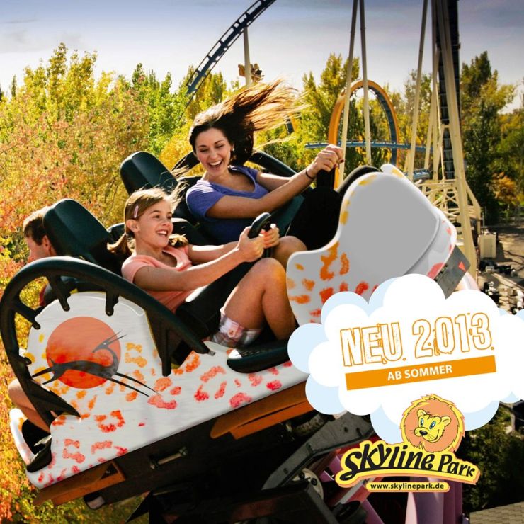 Foto: Skyline Park, Sky Spin - Die neue Achterbahn 2013