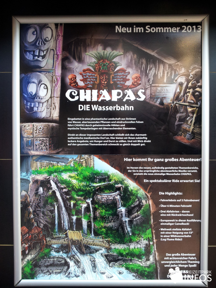 Foto: Freizeitparkinfos.de, Bau von CHIAPAS - DIE Wasserbahn 27./28. März 2013